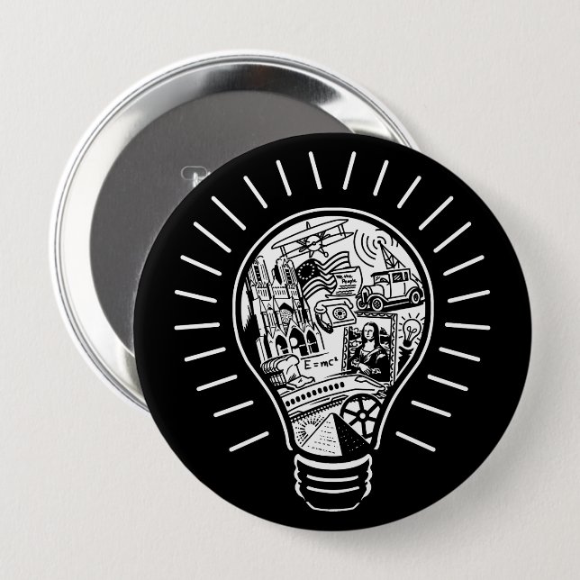 Great Ideas 10 Cm Round Badge (Front & Back)