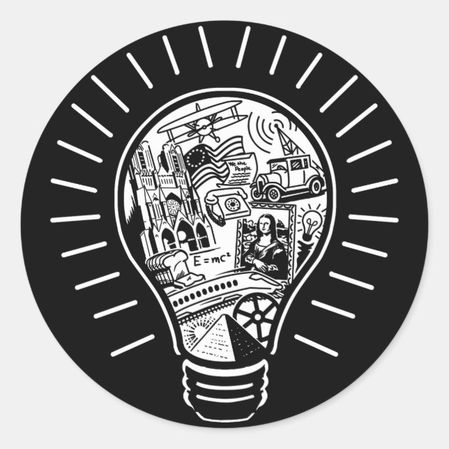 Great Ideas Classic Round Sticker (Front)