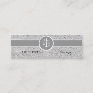 Great Impact Attorney Justice Scales Mini Business Card