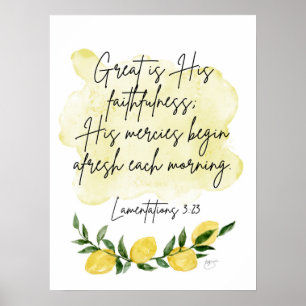 Great is His Faithfulness Poster