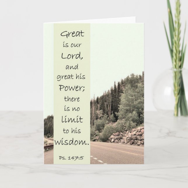 Great is the Lord - Scripture Card (Front)