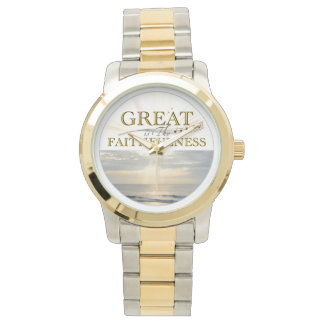 Great Is Thy Faithfulness KJV Scripture quote Watch