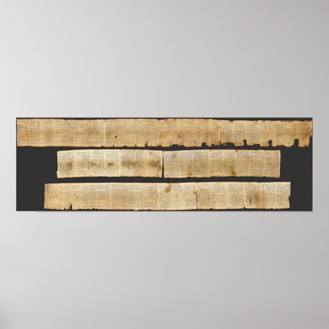 Great Isaiah Scroll Dead Sea Scrolls 1QIsaa  Poster (Front)