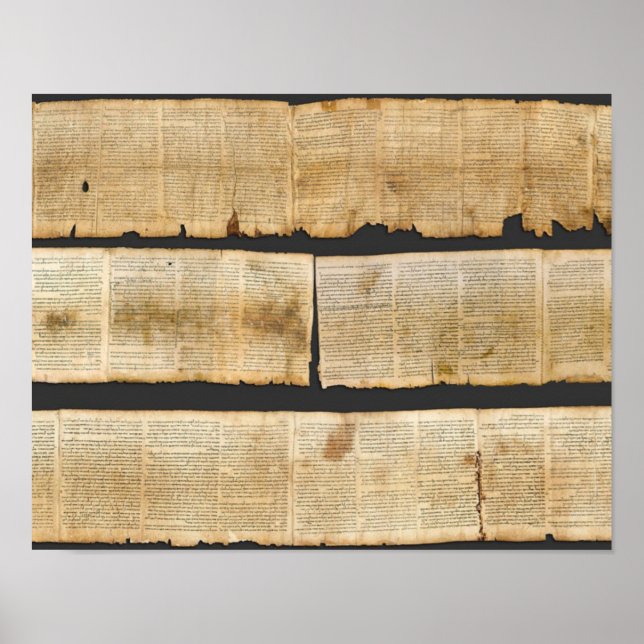 Great Isaiah Scroll Dead Sea Scrolls 1QIsaa  Poster (Front)
