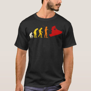 Great Jet Ski Evolution Motif Jet Ski Driver Pwc T-Shirt