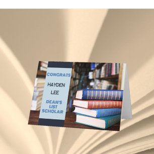 Great Job! DEAN'S LIST Scholar congrats card