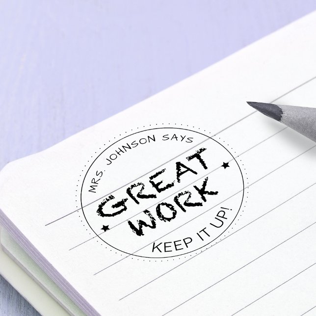 Great Job | Personalised Teachers Rubber Stamp (Great Job | Personalized Teachers Rubber Stamp)