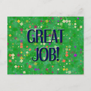 GREAT JOB POSTCARD