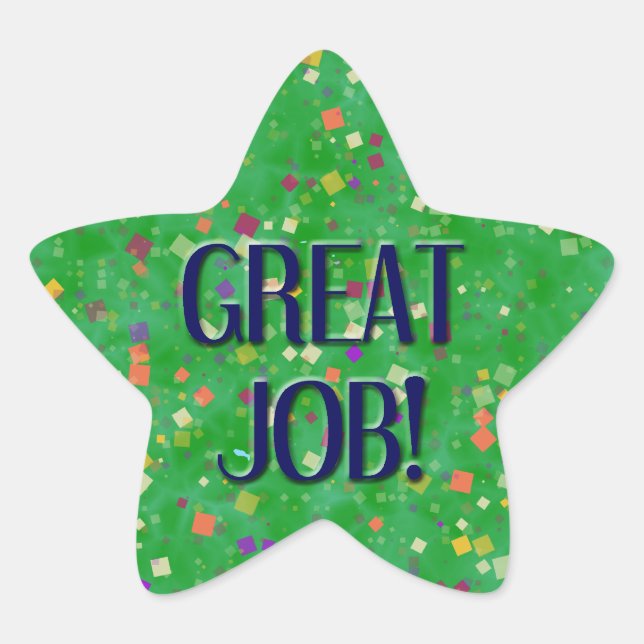 GREAT JOB STAR STICKER (Front)
