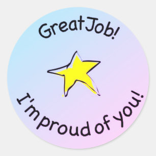 great job sticker for kids