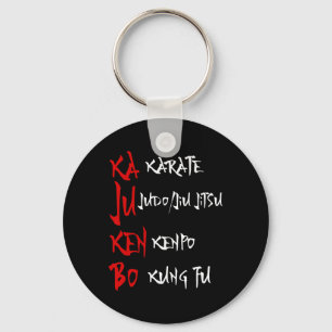 Great Kajukenbo Fighting Karate Judo Kenpo Kung Fu Key Ring