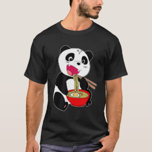 Great Kawaii Japanese Panda Ra Noodle Anime T-Shirt