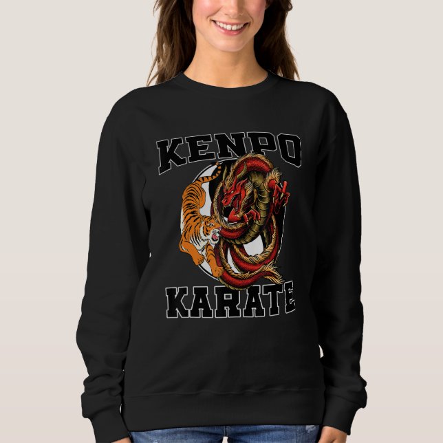Great Kenpo Karate Apparel Japanese Martial Fighte Sweatshirt (Front)