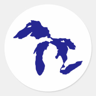 Great Lakes Classic Round Sticker