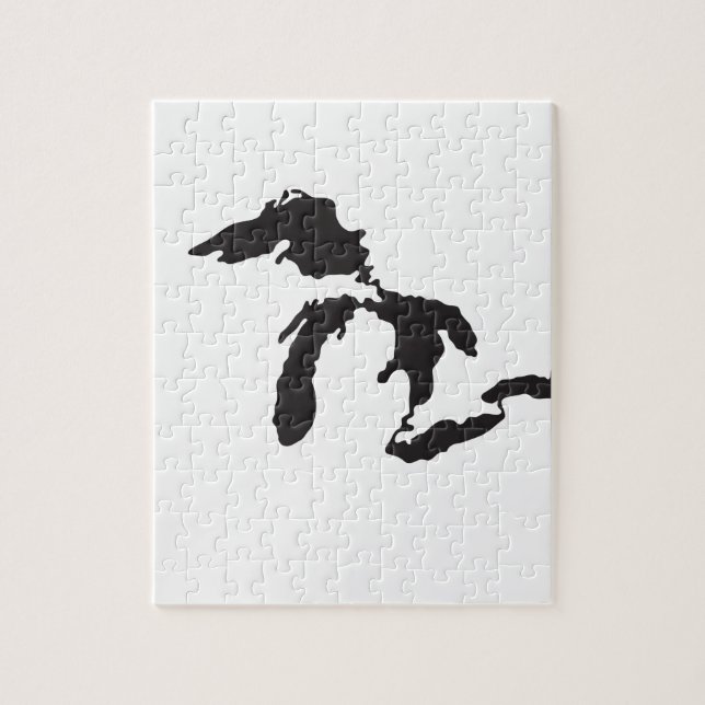 Great Lakes Custom Illustration Jigsaw Puzzle (Vertical)