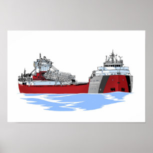 Great Lakes freighter Arthur M. Anderson Poster