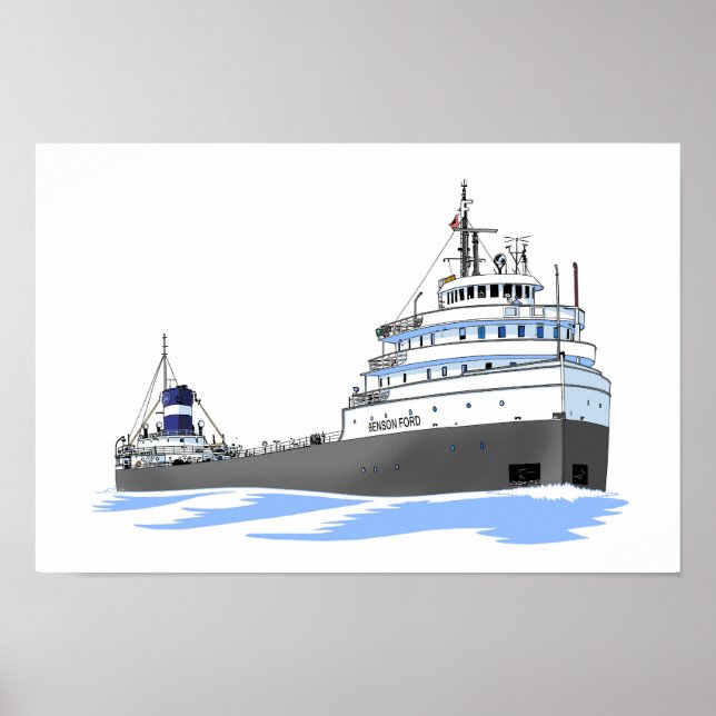 Great Lakes freighter Benson Ford (1) Poster (Front)