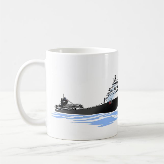 Great Lakes Freighter Benson Ford (2) Coffee Mug (Left)
