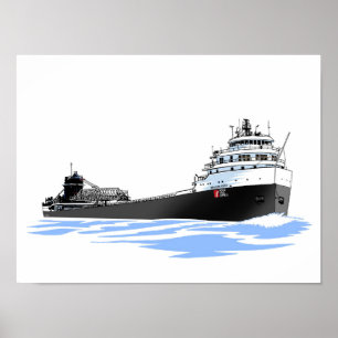 Great Lakes Freighter Benson Ford (2) Poster