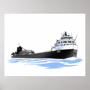 Great Lakes Freighter Benson Ford (2) Poster
