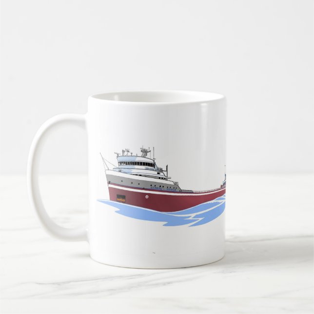 Great Lakes freighter Edward L. Ryerson CML Coffee Mug (Left)