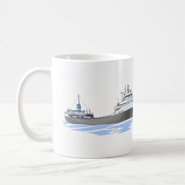 Great Lakes Freighter Ernest R. Breech Coffee Mug (Left)