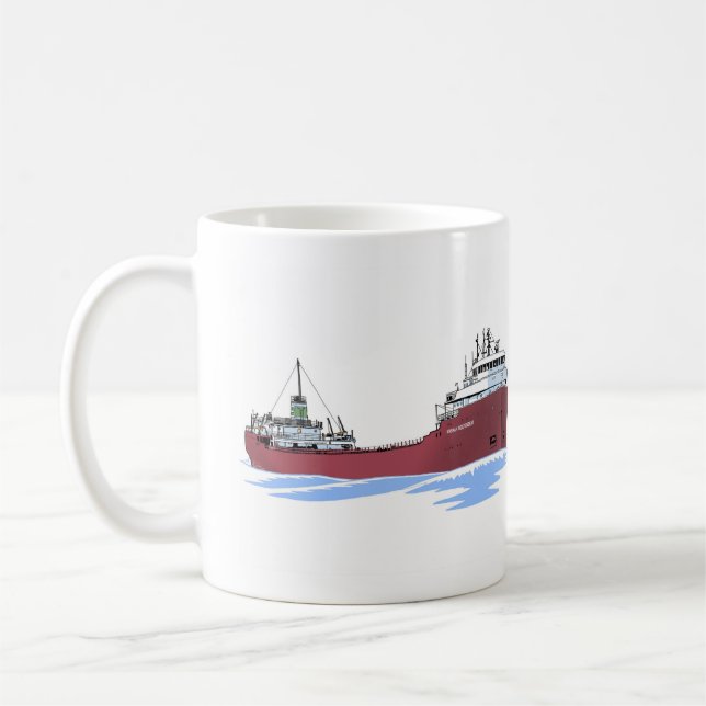 Great Lakes freighter Kinsman Independent Coffee Mug (Left)