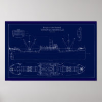 Great Lakes Freighter Lake Fernando Blueprint