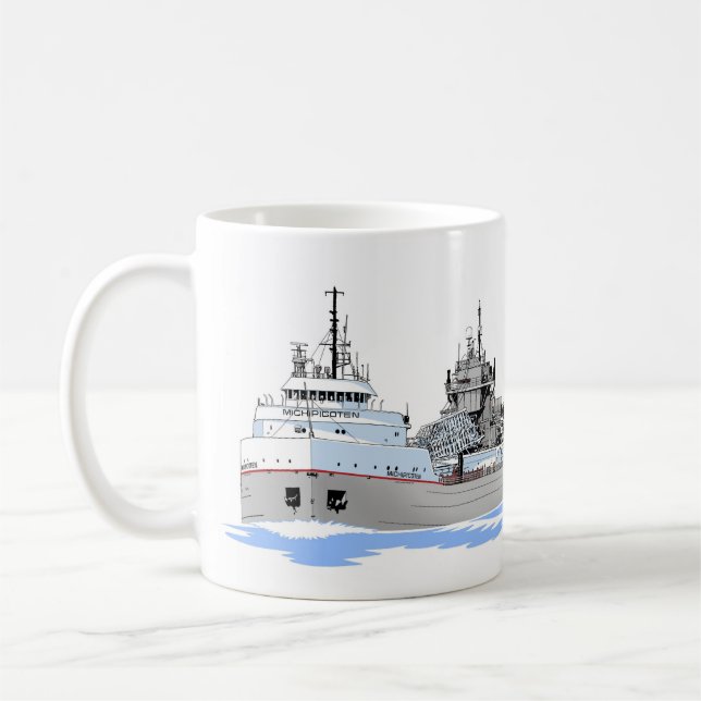Great Lakes freighter Michipicoten Coffee Mug (Left)