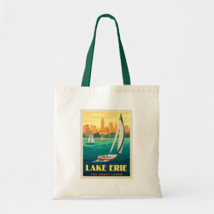 Great Lakes Lake Erie Tote Bag