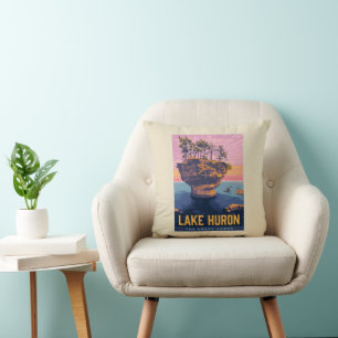 Great Lakes   Lake Huron Cushion