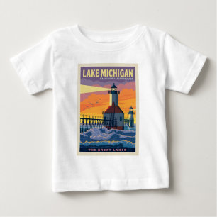 Great Lakes   Lake Michigan Baby T-Shirt