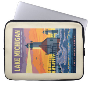 Great Lakes   Lake Michigan Laptop Sleeve