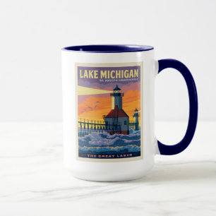 Great Lakes   Lake Michigan Mug