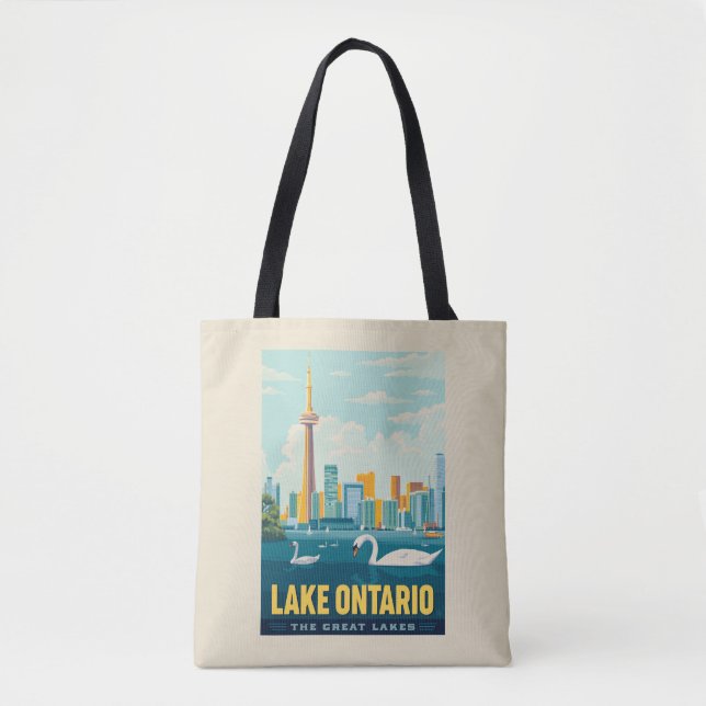 Great Lakes | Lake Ontario Tote Bag (Front)