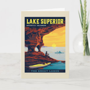 Great Lakes   Lake Superior Card