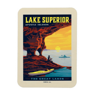 Great Lakes Lake Superior Magnet