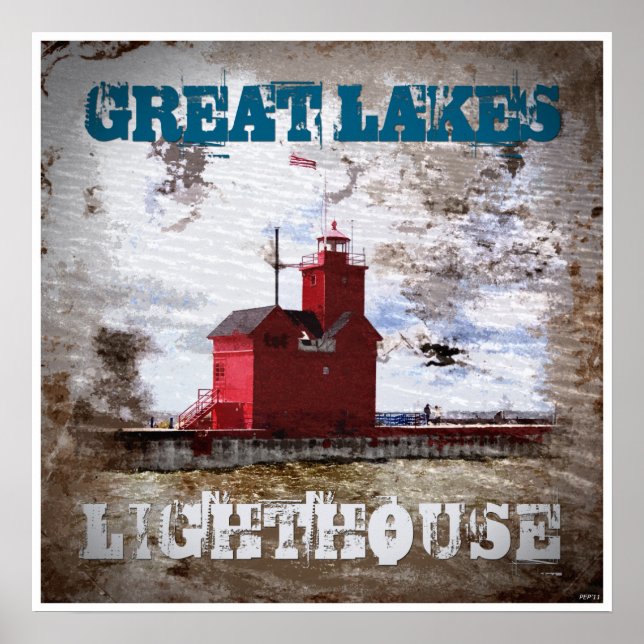 Great Lakes Lighthouse Poster (Front)