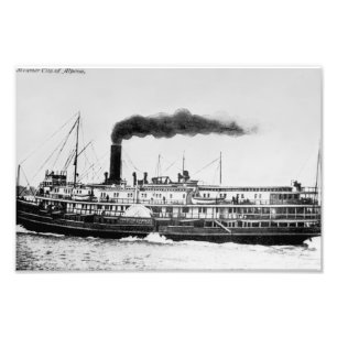 Great Lakes passenger steamer City of Alpena Photo Print