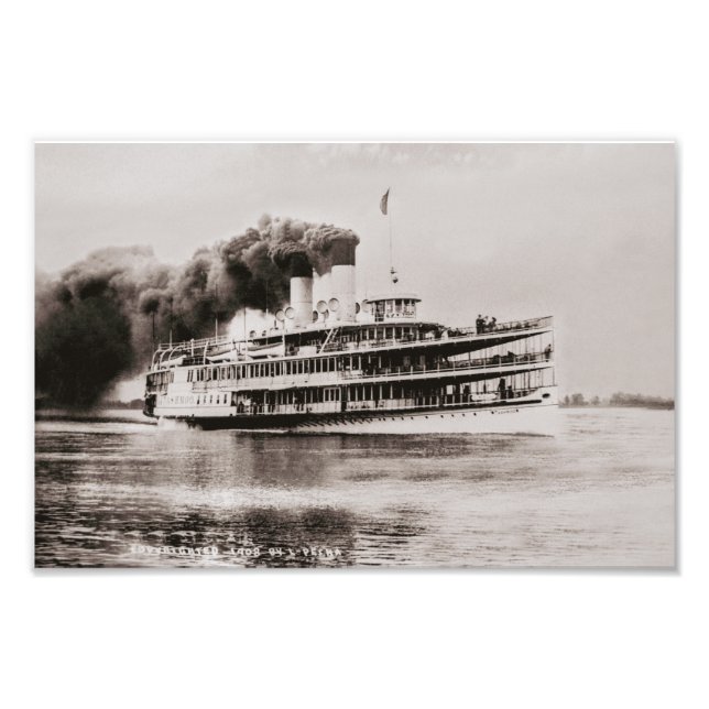 Great Lakes passenger steamer Tashmoo 1908 Photo Print (Front)