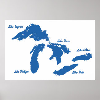 Great Lakes Poster