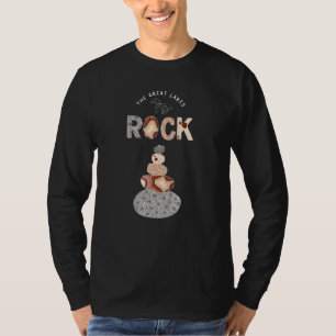 Great Lakes Rock Coloured Rock Stack Petoskey Ston T-Shirt