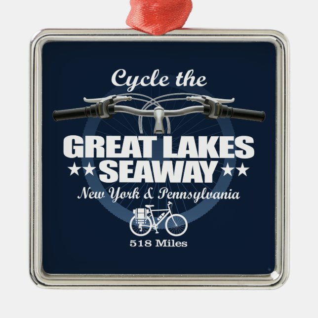 Great Lakes Seaway Trail (H2) Metal Ornament (Front)