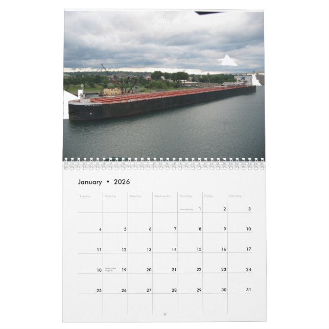 Great Lakes Ships Calendar (Jan 2026)