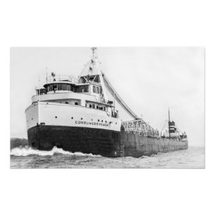 Great Lakes steamer Consumers Power Photo Print