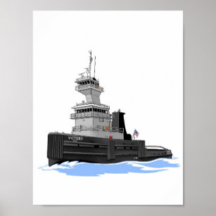Great Lakes tug Victory original configuration Poster