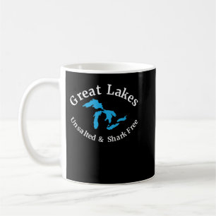 Great Lakes Unsalted & Shark Free  Coffee Mug