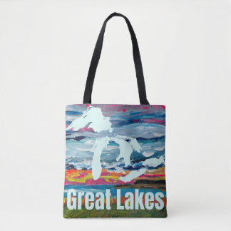 Great Lakes Wearable Art Sunrise over Georgian Bay Tote Bag