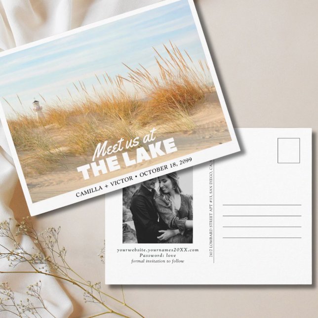 Great Lakes Wedding Save the Date Postcard (Great Lakes Wedding Save the Date Postcard
)