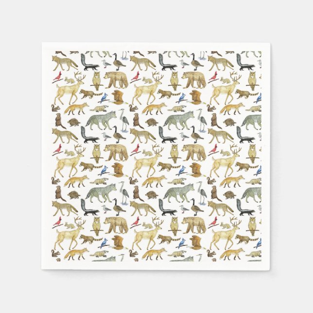 Great Lakes Wildlife Napkins (Front)